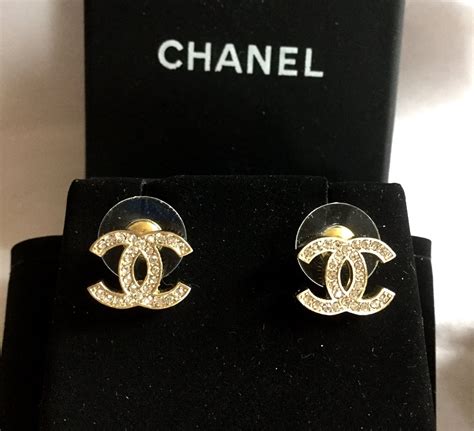 cc chanel stud earrings|authentic Chanel stud earrings.